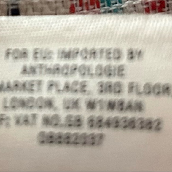 Anthropologie Maeve Sophy Embroidered-Waist Striped A-Line Skirt Size 16 - Picture 10 of 11